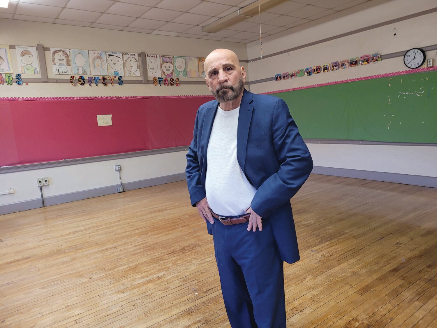 NEW DIGS: Tri-County President & CEO Joe DeSantis recently gave a tour of the agency’s newest acquisition, Johnston’s George C. Calef Elementary School. Tri-County paid the town $1 million in cash for the building.